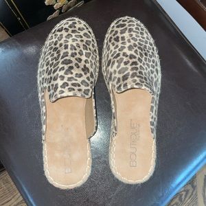 Leopard print slides